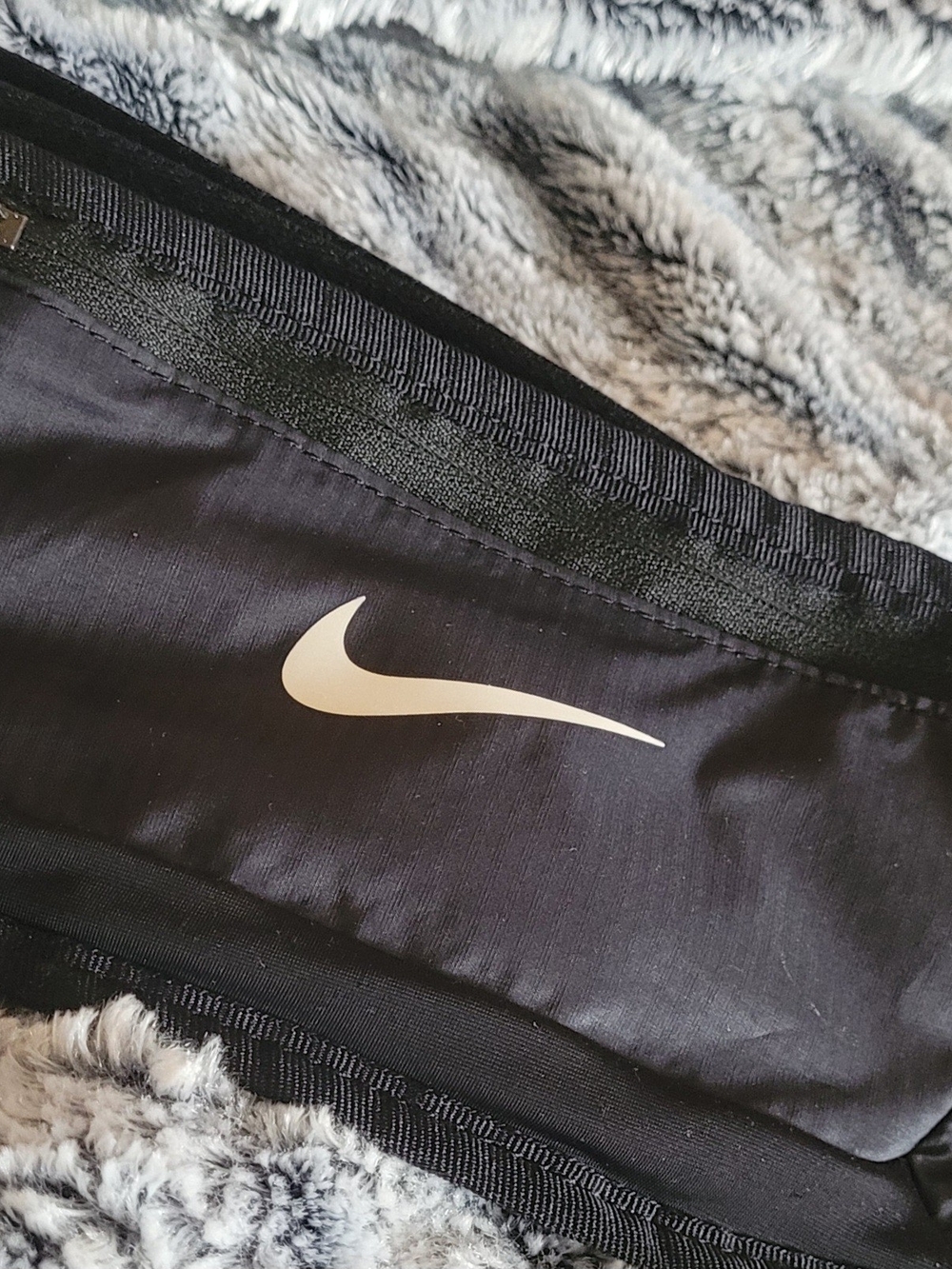 NEW W/O Tag Nike Black Slim Crossbody Bag,, with White Swoosh Logo